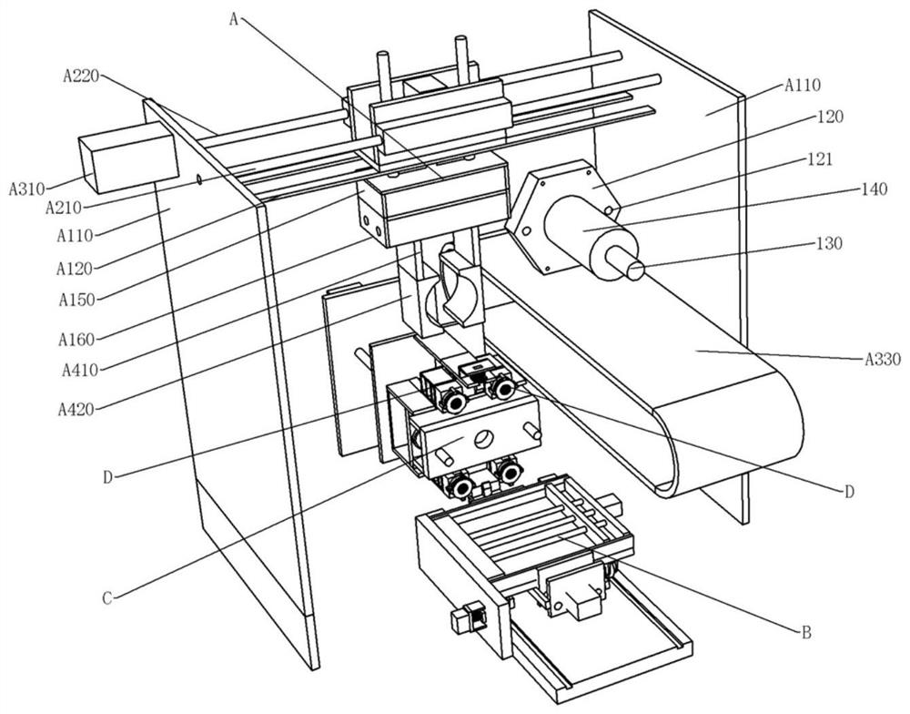 Automatic rotor dismounting device of subway traction motor