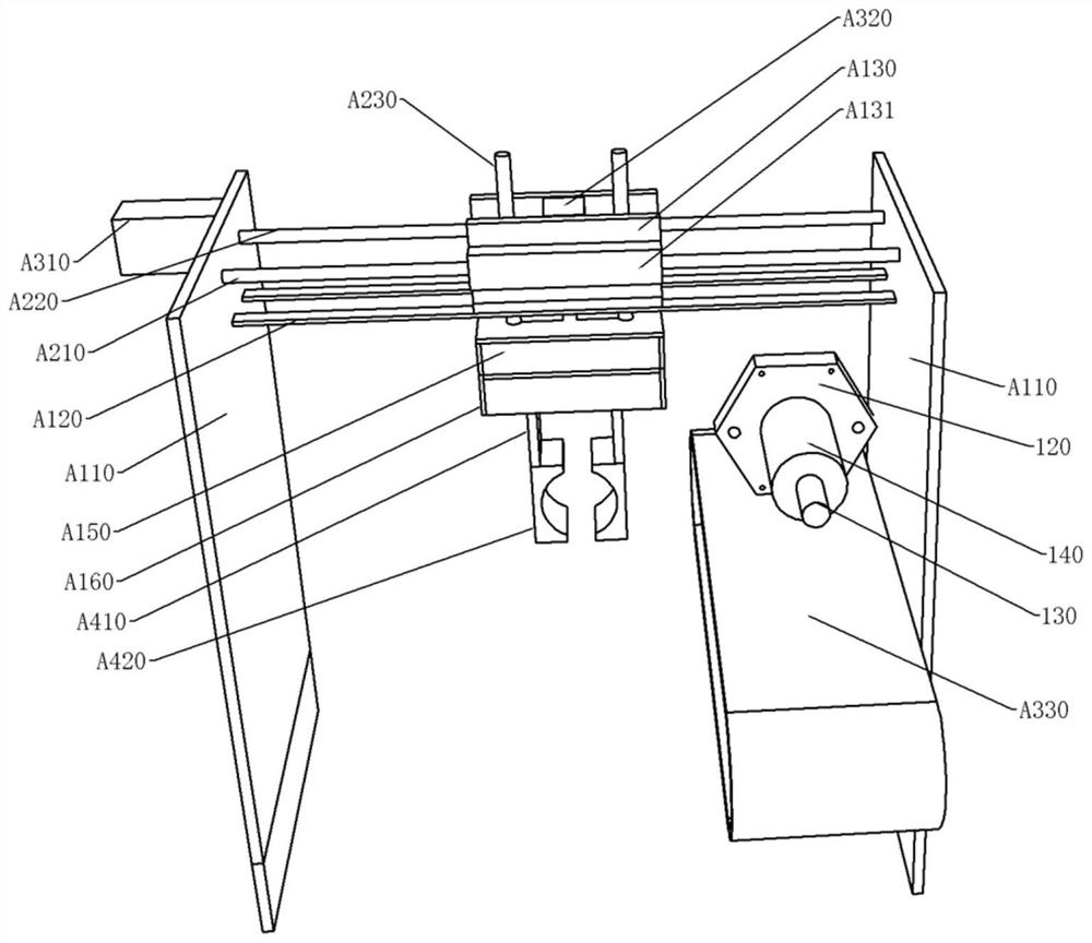 Automatic rotor dismounting device of subway traction motor