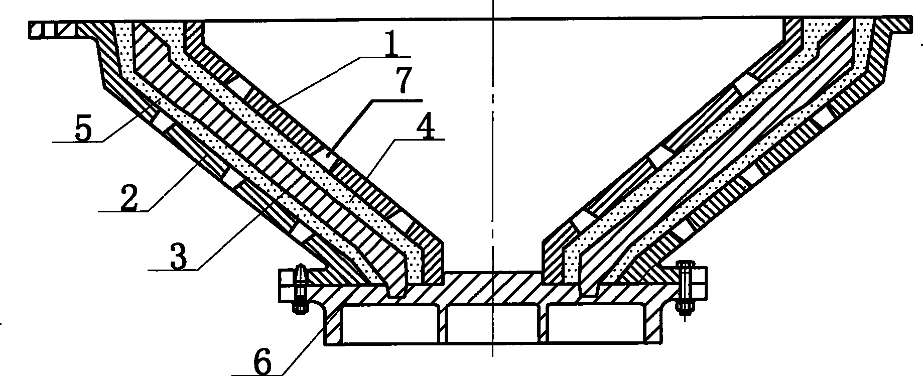 Method for manufacturing metal molds used for casting manganese steel crushing walls or rolling motor walls of cone crushers