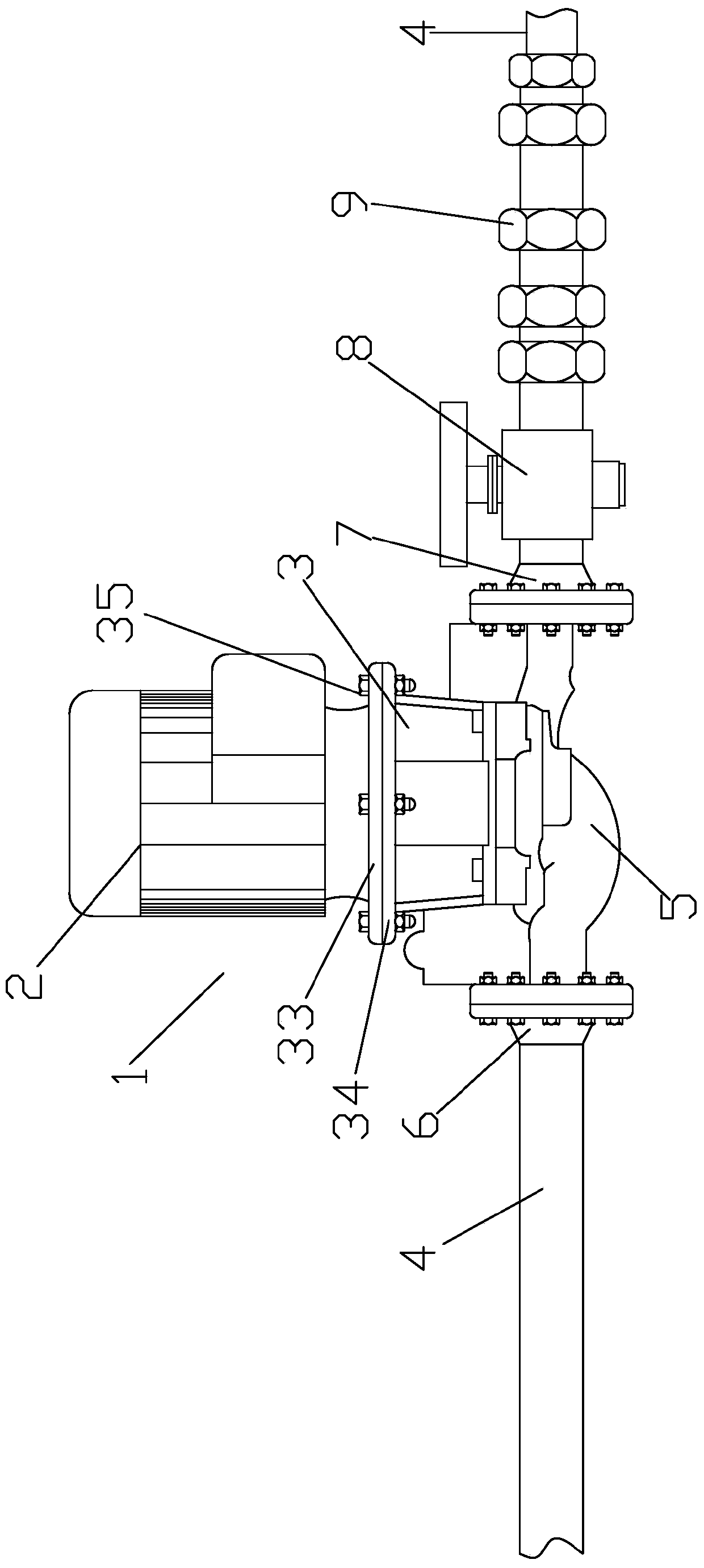 A low-pressure circulating pump system for conveying paint