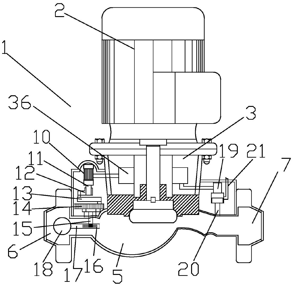 A low-pressure circulating pump system for conveying paint