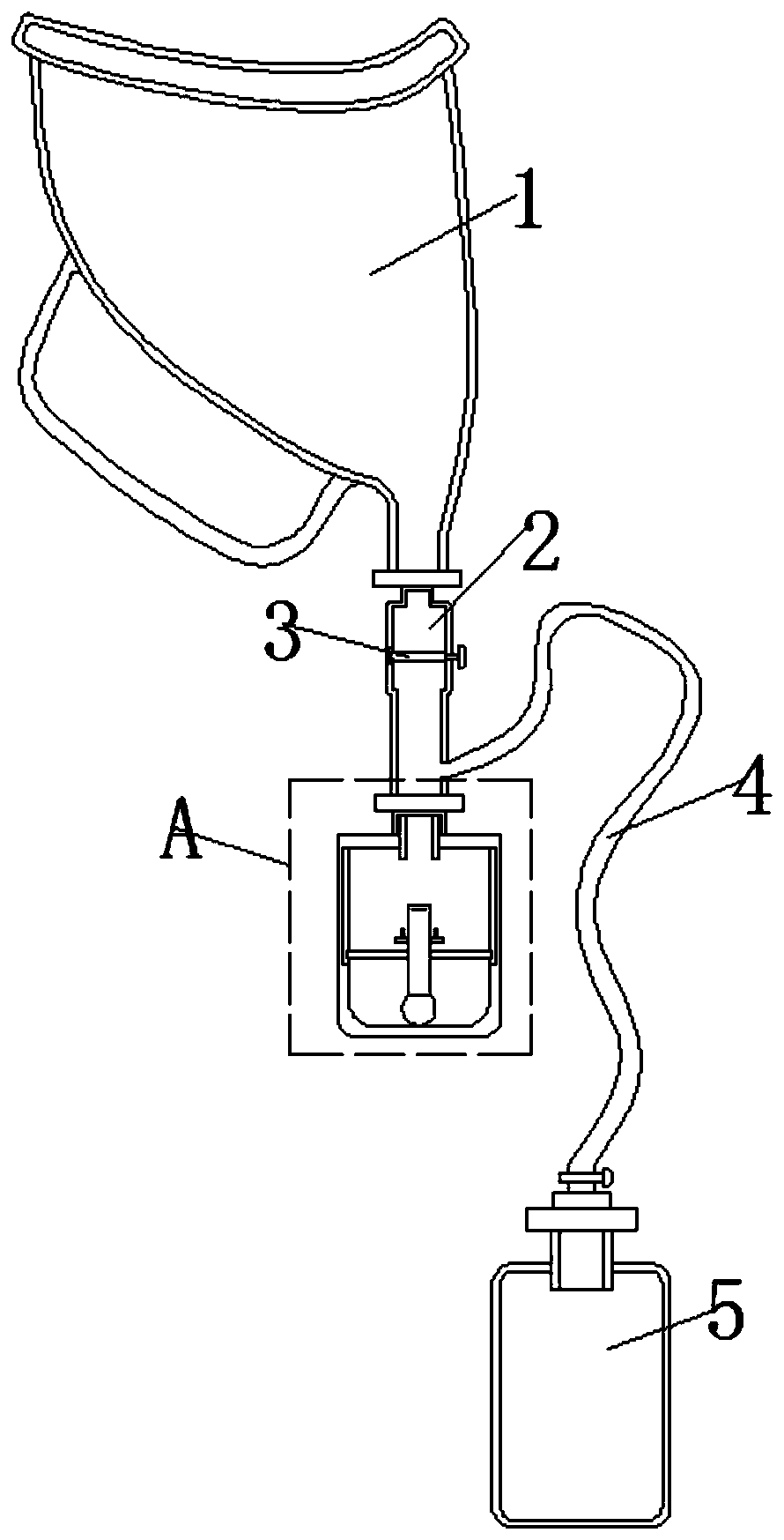Urine sampling and retaining device for nephrology departments