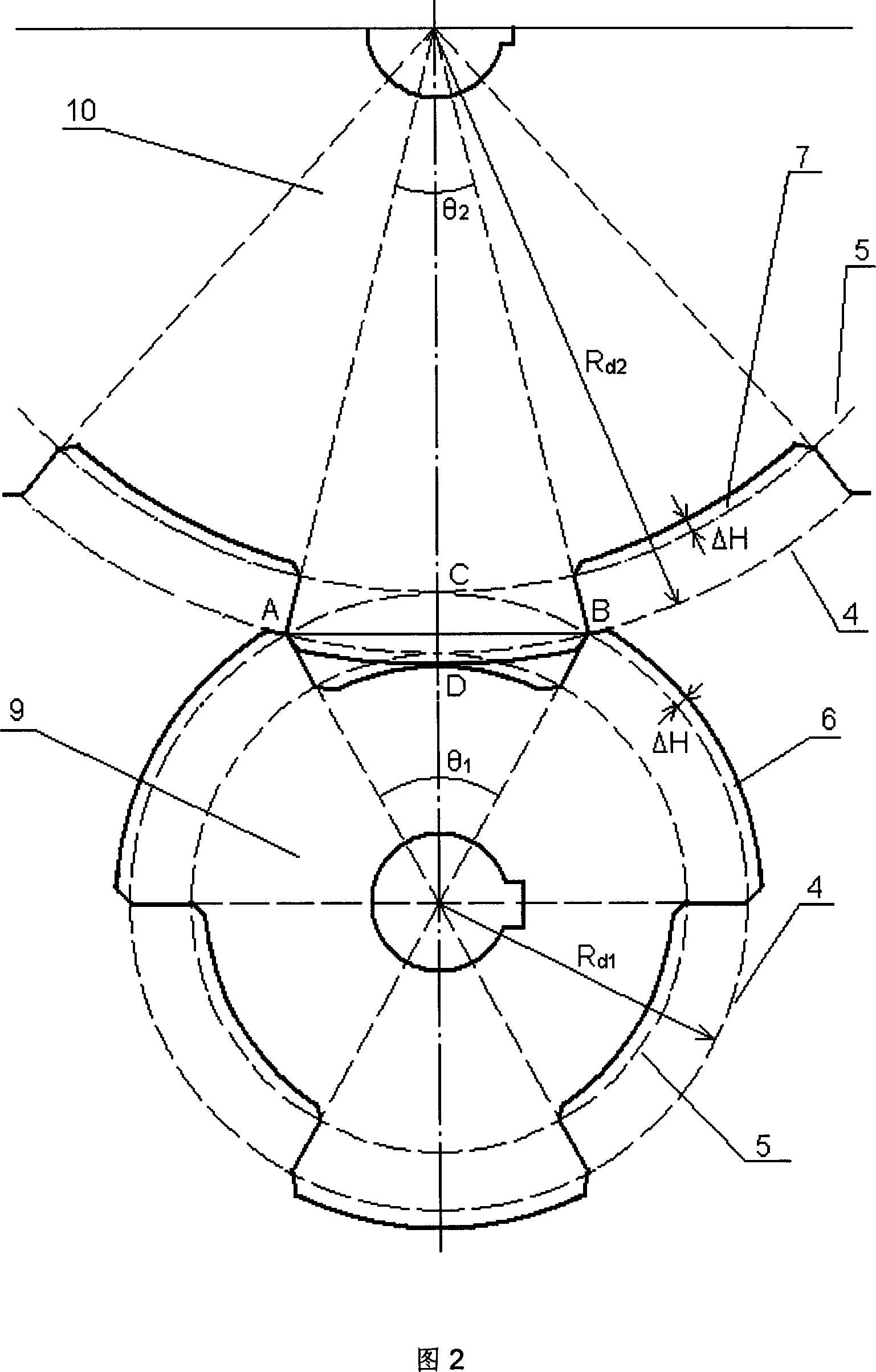 Wide tooth form relay transmission gear and manufacture method therefor