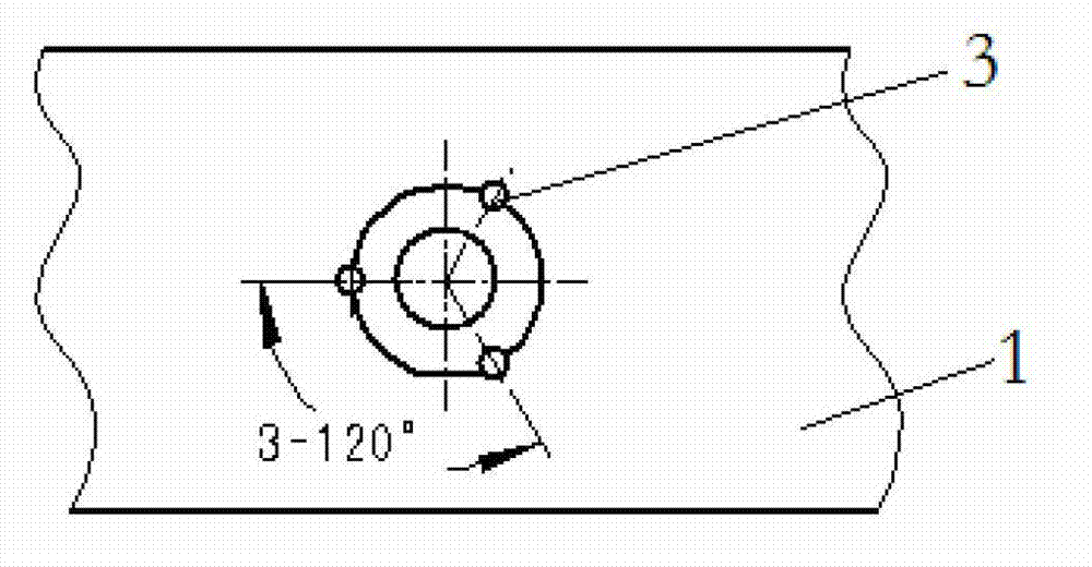 Punched point anti-loosening method for sunk screw connection
