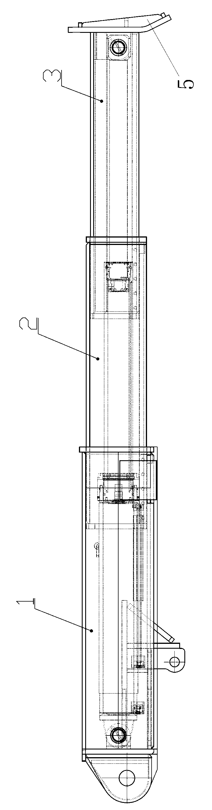 Containing gangue filling and tamping mechanism for gangue filling hydraulic support