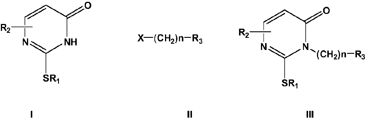 Method for synthesizing nucleoside antiviral drug intermediate thiopyrimidone derivatives