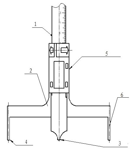 Large circular arc radius measuring instrument and measuring method
