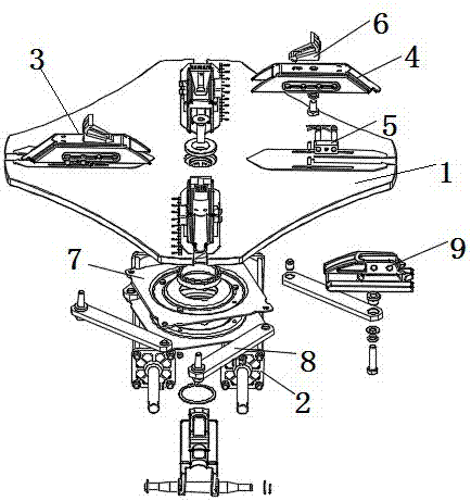 Position-changeable large disk of tire disassembling machine