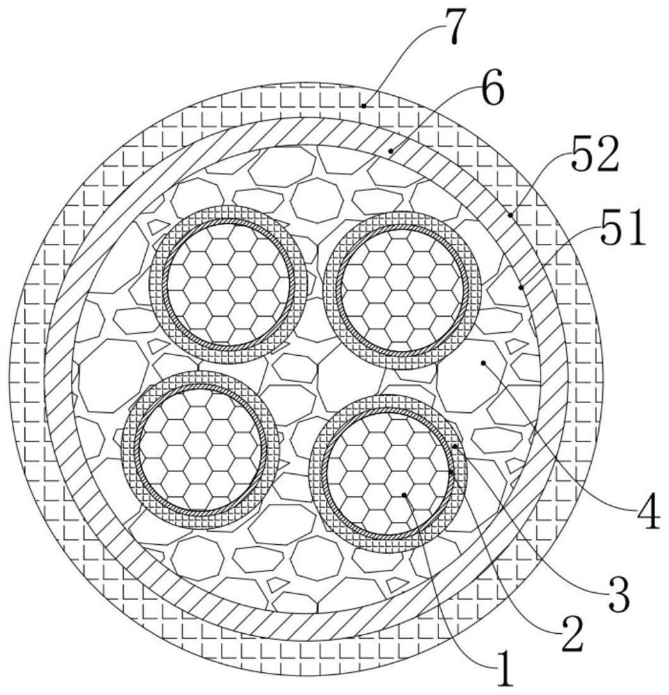Super-flexible super-long-time fire-resistant mineral insulated cable and production process thereof