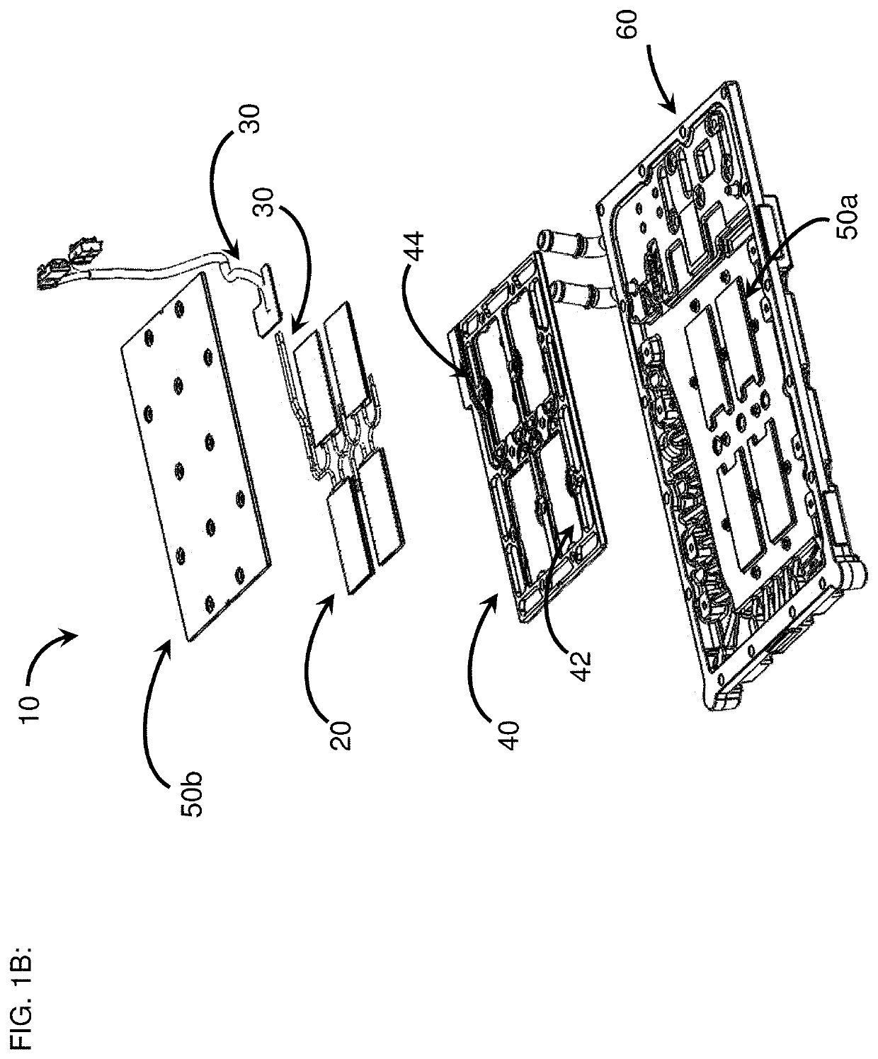 Thermoelectric module with integrated printed circuit board