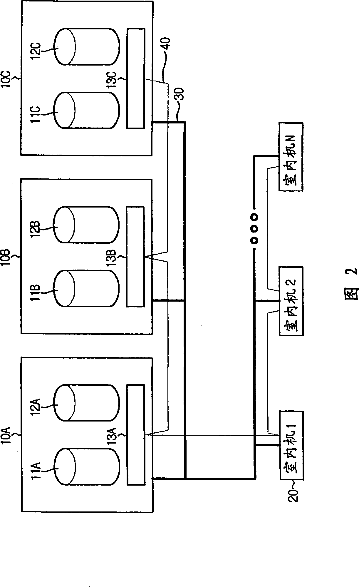 Multiple-connecting air conditioner and control method thereof