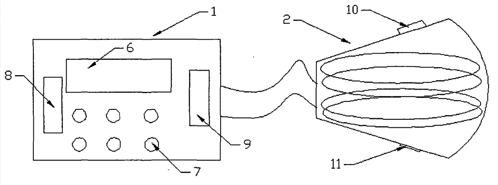 Buckle-type electromagnetic heating device