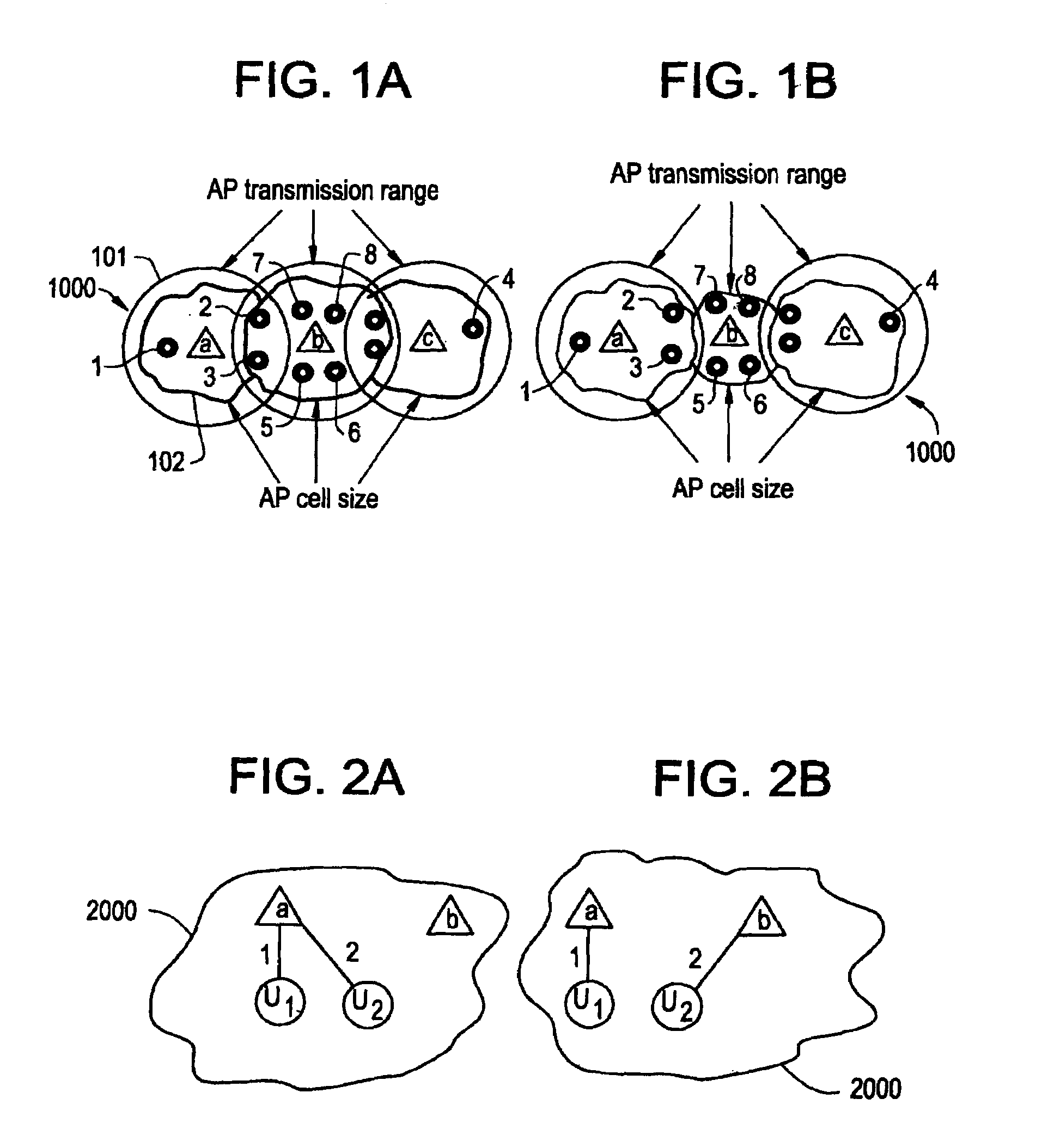 Methods and devices for balancing the load on access points in wireless local area networks