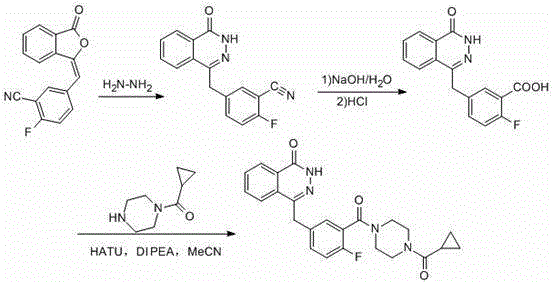 Synthetic method for 2-fluoro-5-[(3-oxo-1(3H)-isobenzofurylidene)methyl] benzonitrile