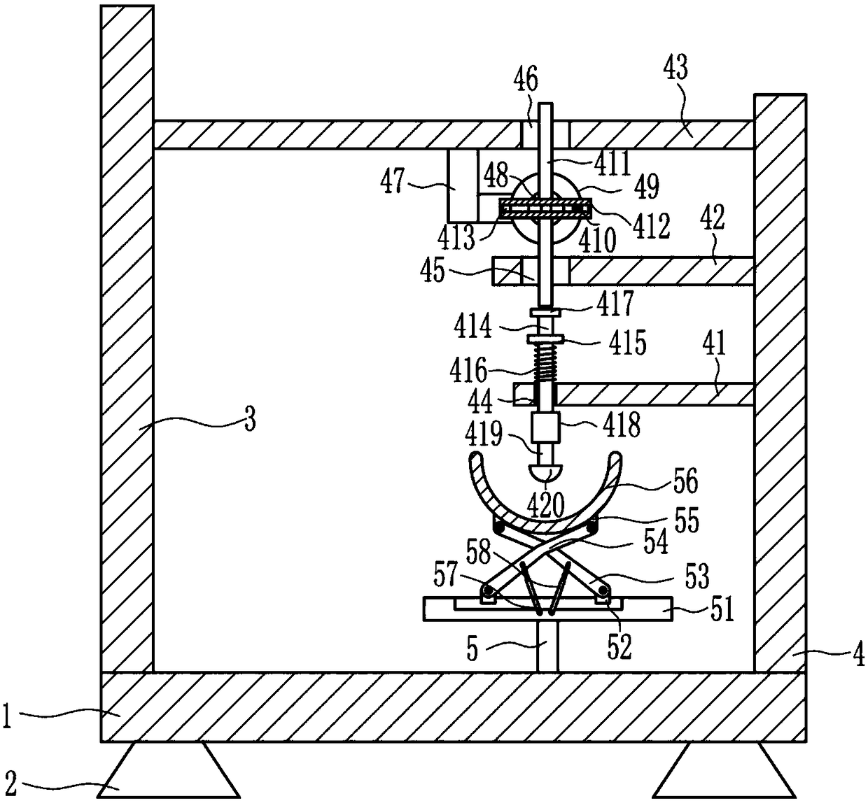 Medical medicine powder grinding device for otology