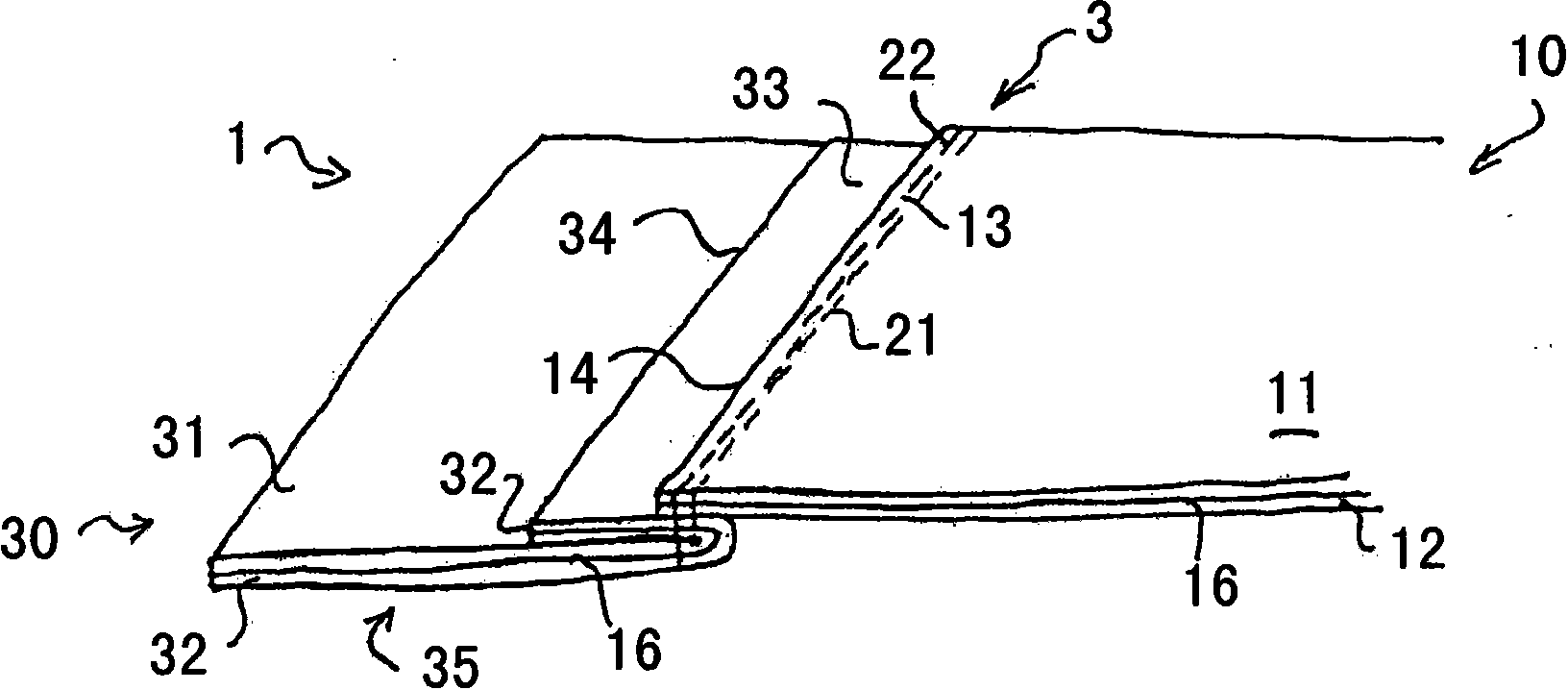 Stitched seam structure, item of clothing comprising a stitched seam structure and method for producing a stitched seam structure