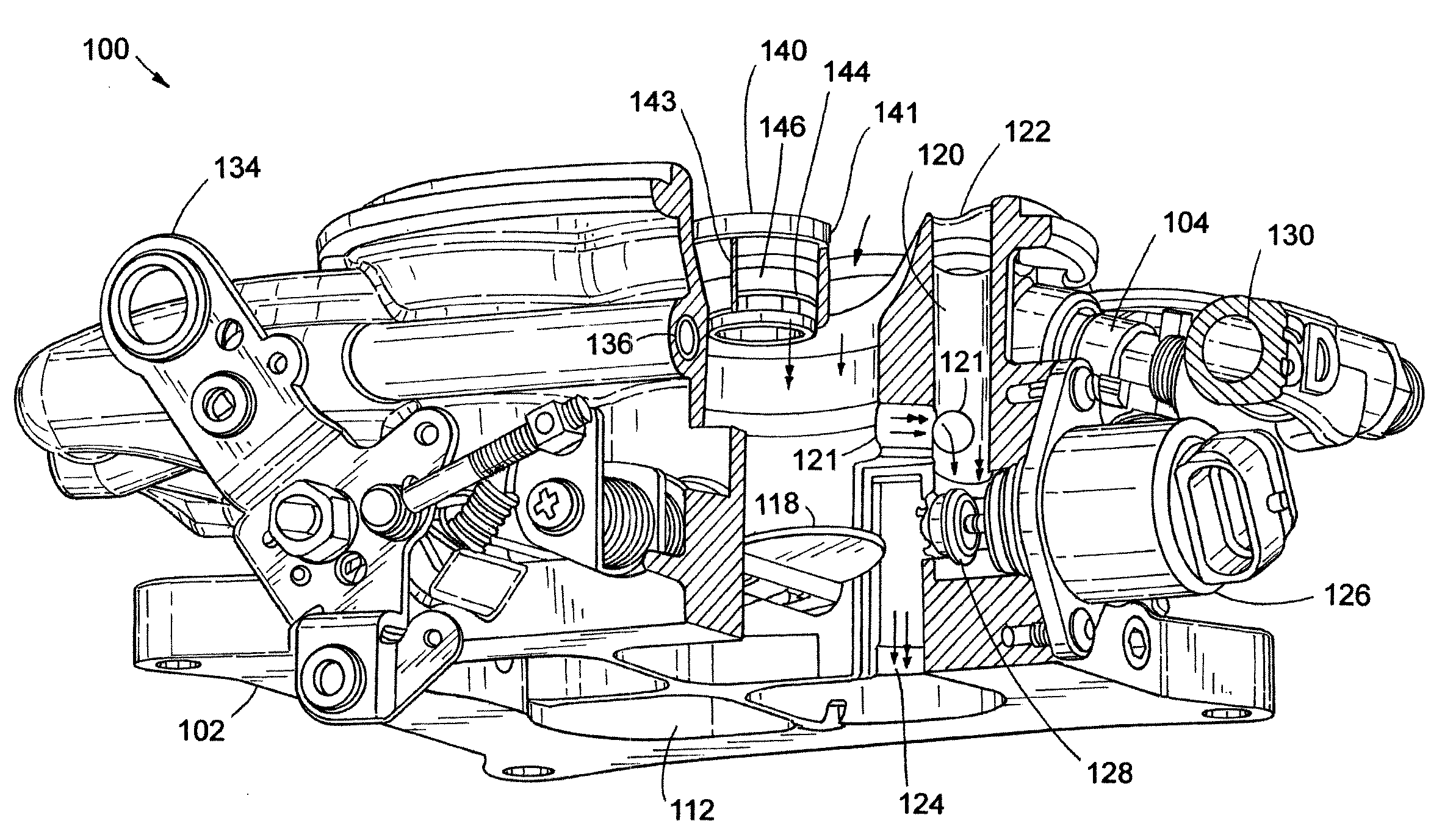 Throttle body fuel injection system with improved idle air control