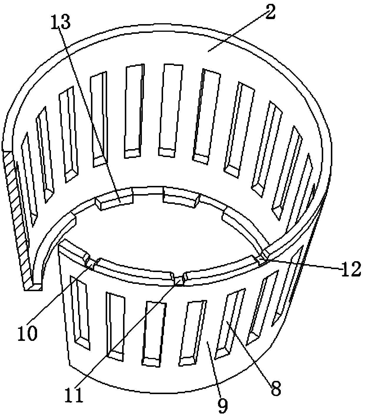 Filter net assembly and juice machine