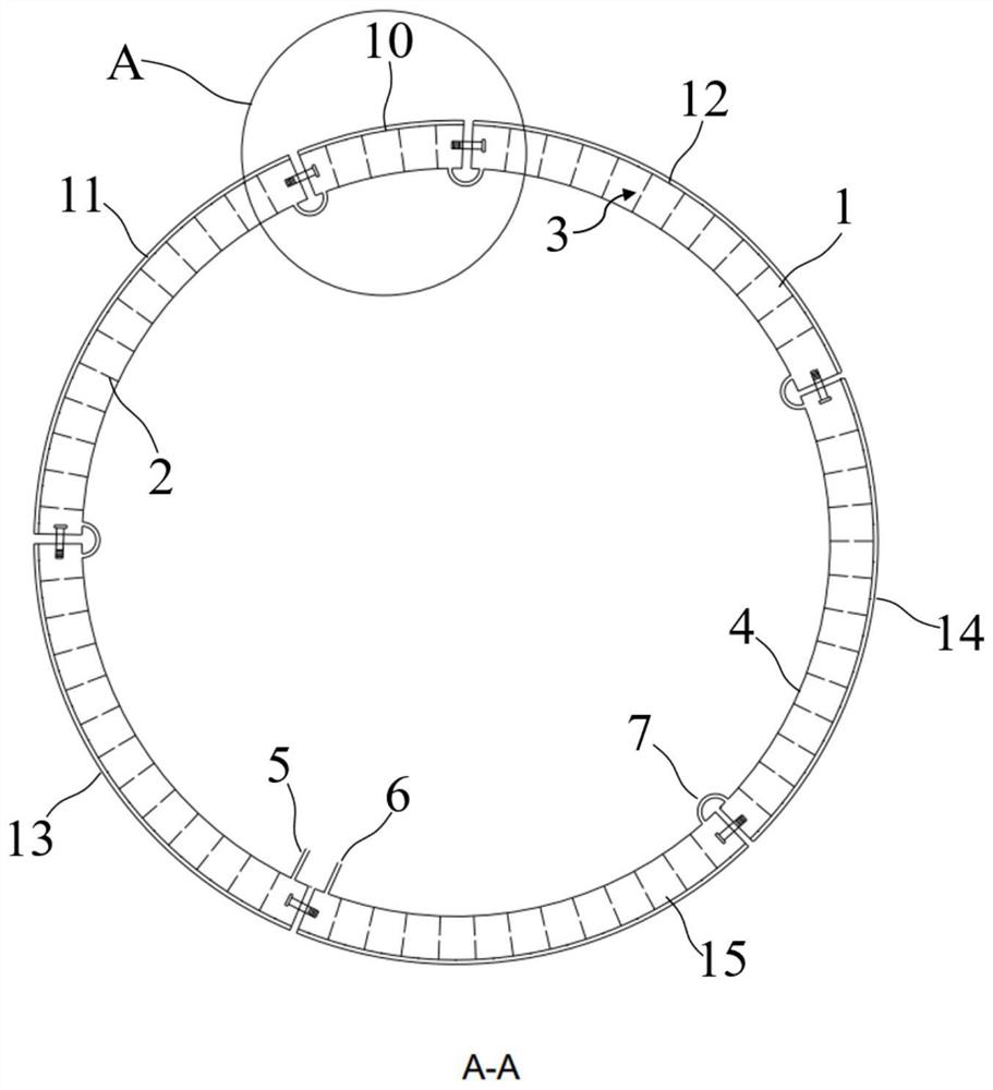 Steel pipe ring piece capable of achieving rapid freezing of stratum and machining method of steel pipe ring piece