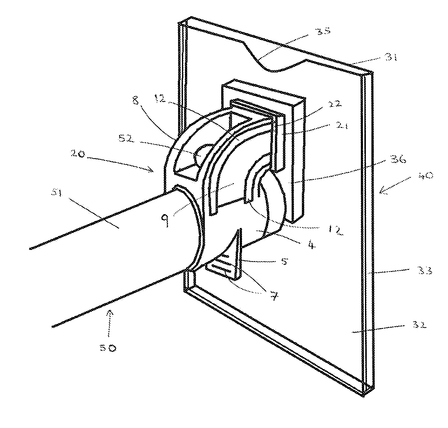 Device for Displaying a Graphic Holder