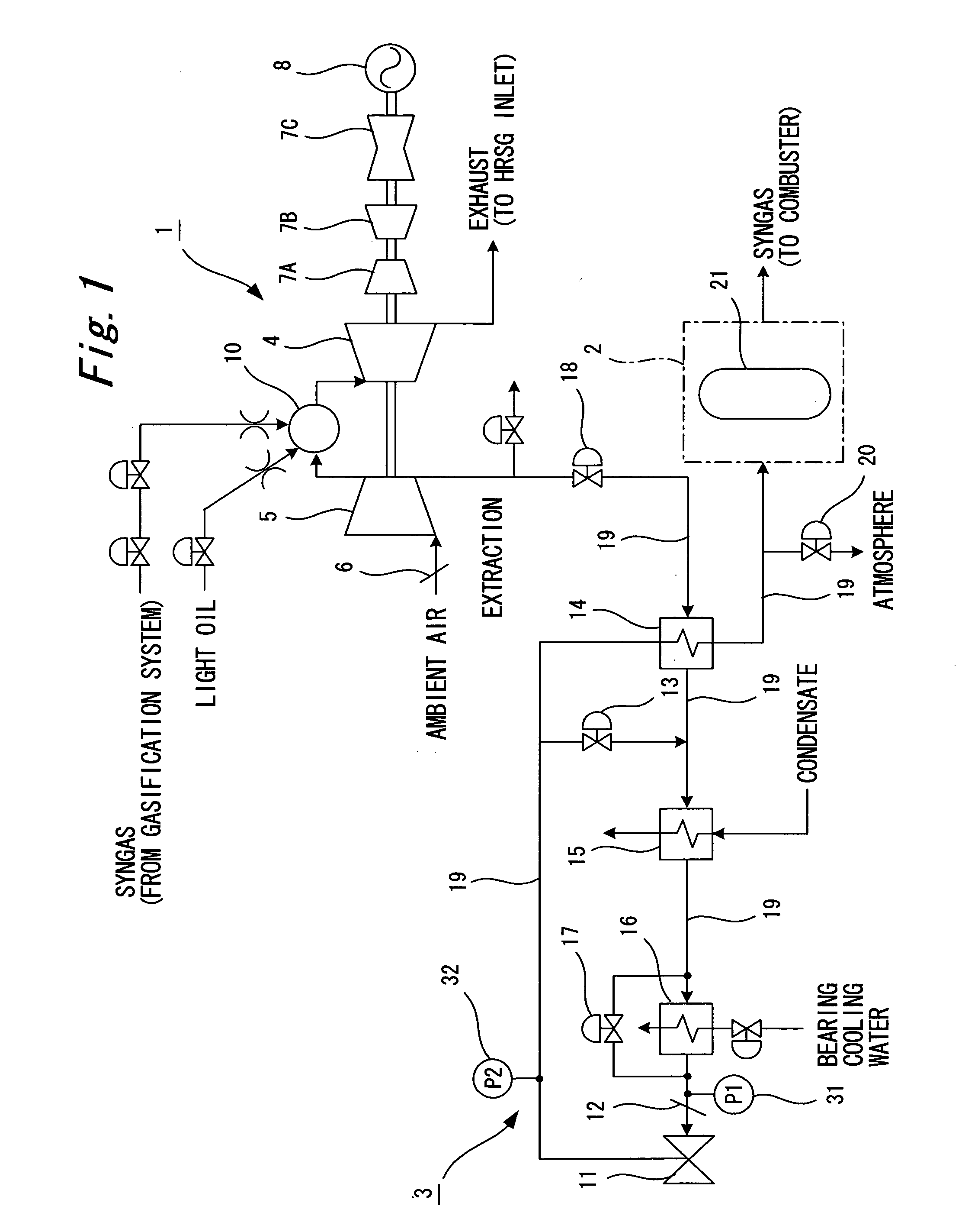 Control apparatus of extracted air booster system of integrated gasification combined cycle power plant