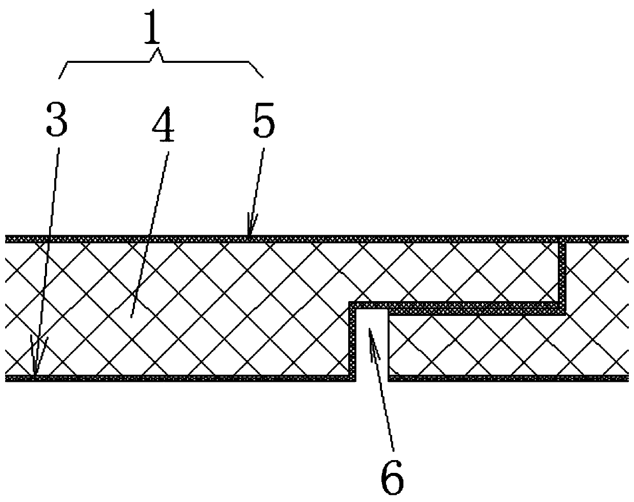 Lightweight environmental-friendly high-speed train middle roof plate and preparation method thereof
