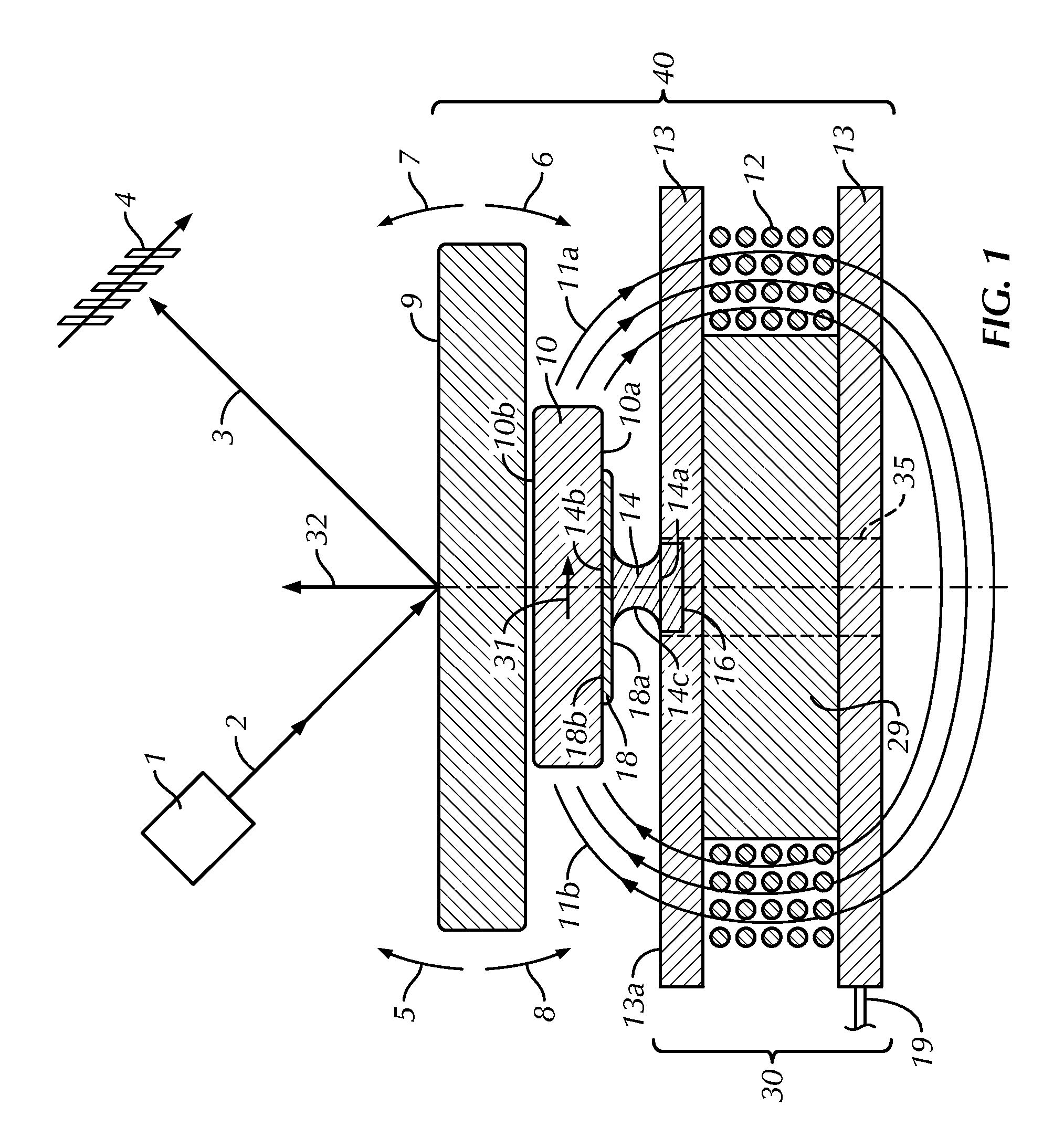 Scan element for use in scanning light and method of making the same