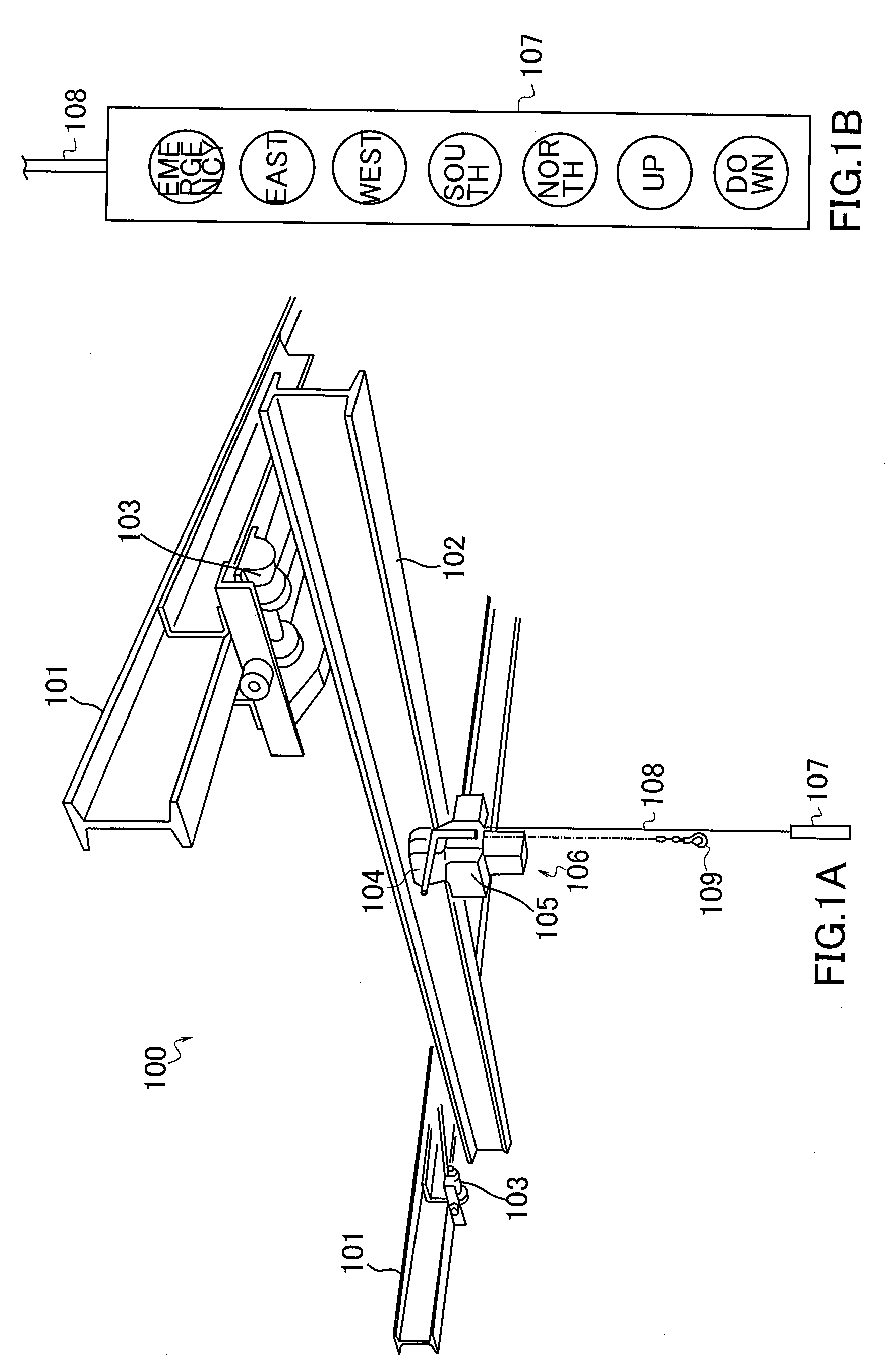 Traveling crane operation control apparatus and method