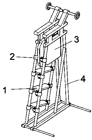 Referee chair capable of being quickly disassembled and assembled for athletic contests