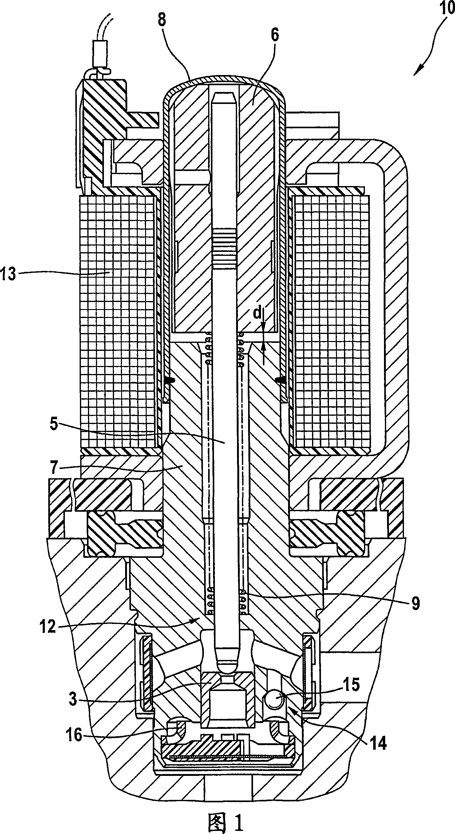 Electromagnetically controllable adjusting device and method for the production thereof and/or rectification
