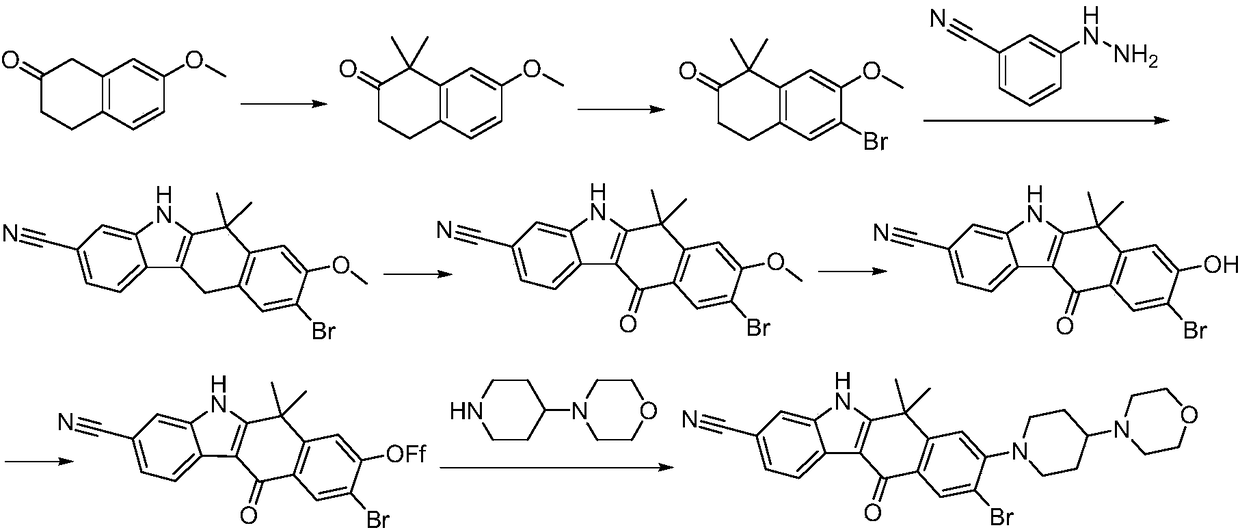 A kind of synthetic method of Alectinib