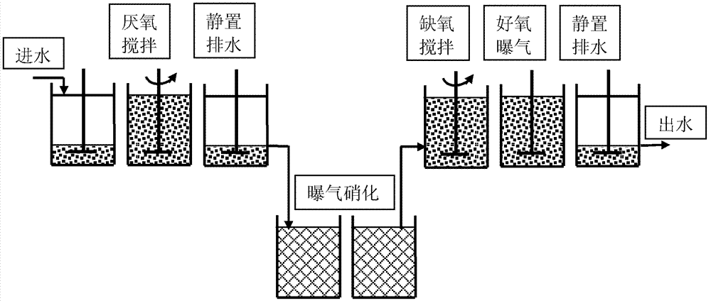 Method and device for online optimized control of operation of two-sludge denitrifying dephosphatation process