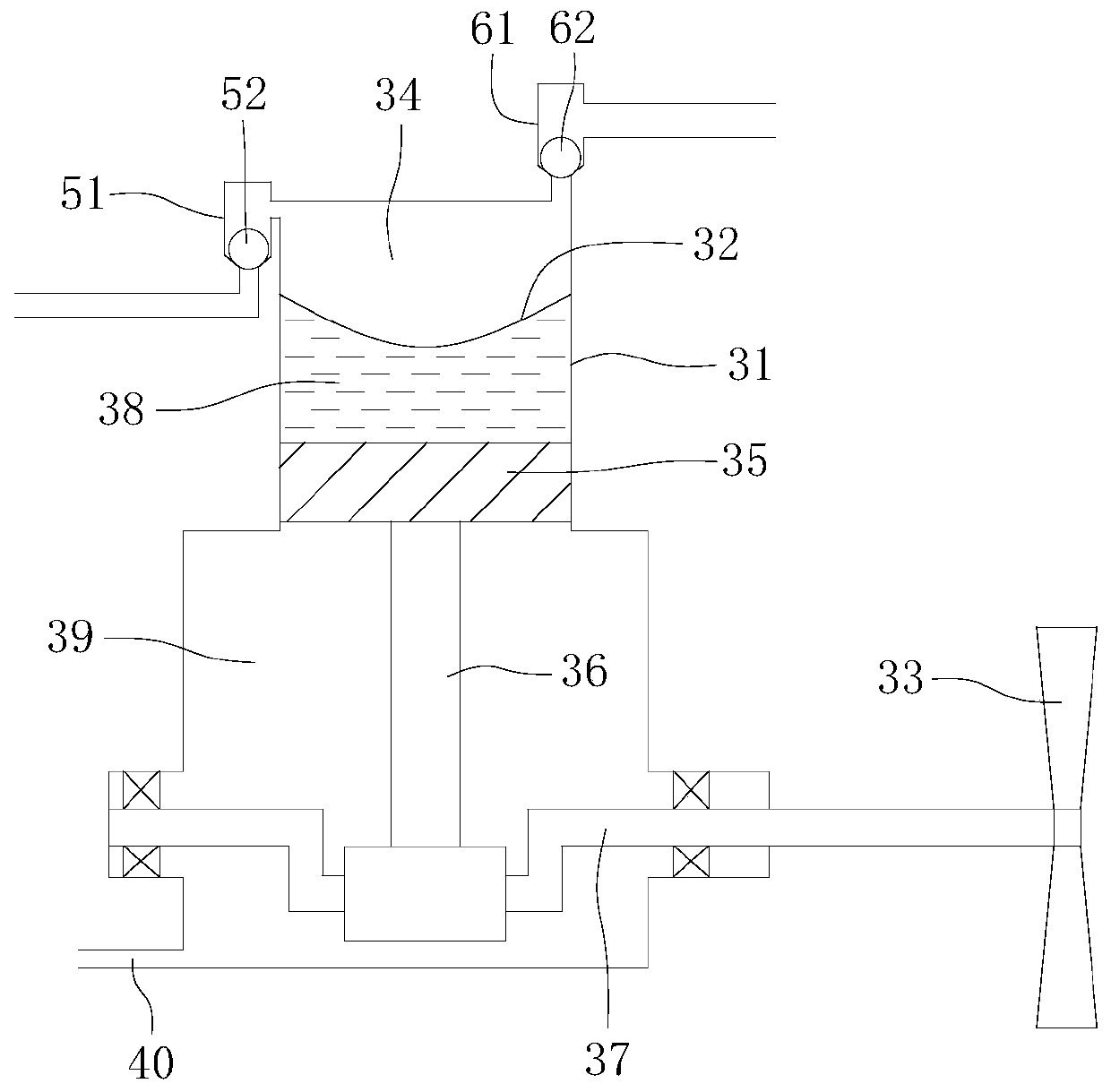 Tunnel operation period water discharging system and method