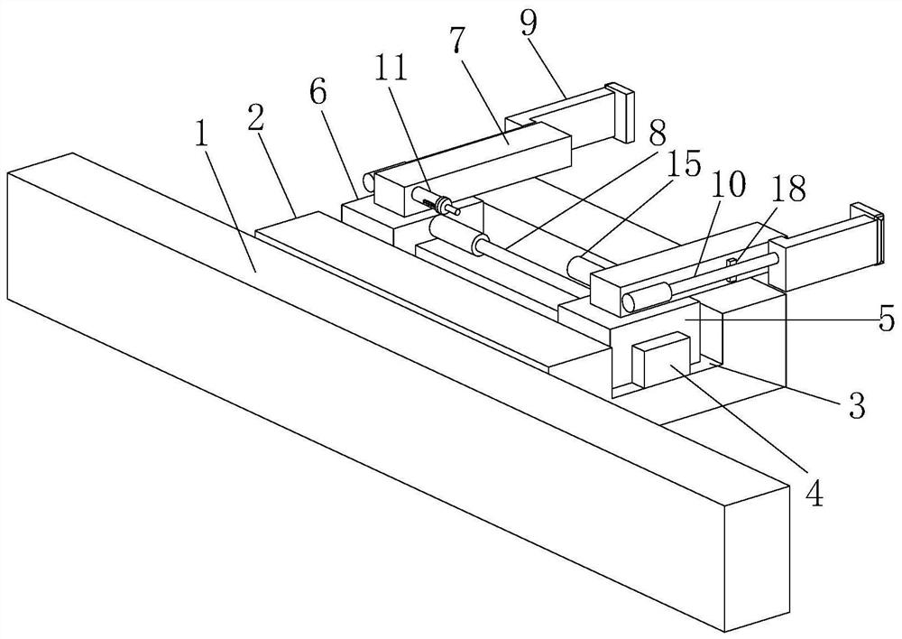 Elastic clamping mechanism for automatic calibrating device of electric energy meter