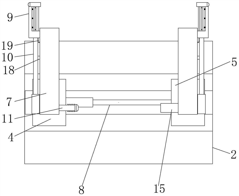 Elastic clamping mechanism for automatic calibrating device of electric energy meter