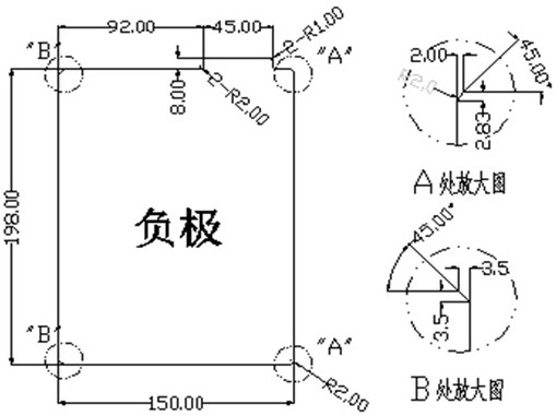 A pole piece cutting manufacturing process for lithium-ion pouch battery