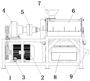 Method and device for cleaning camellia oleifera shell seeds with toothed rollers