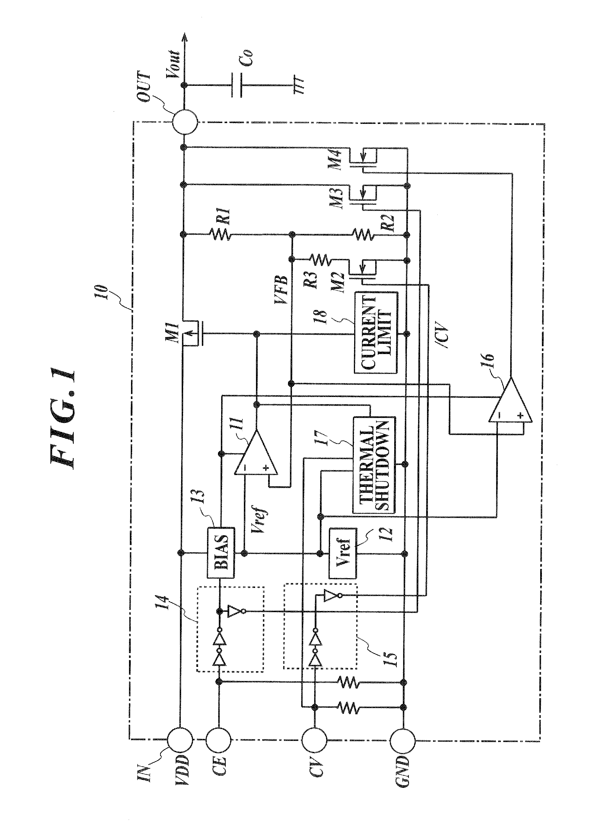 Semiconductor integrated circuit for regulator