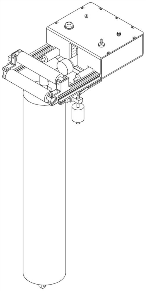 Spring contraction type fish driving device and working method thereof