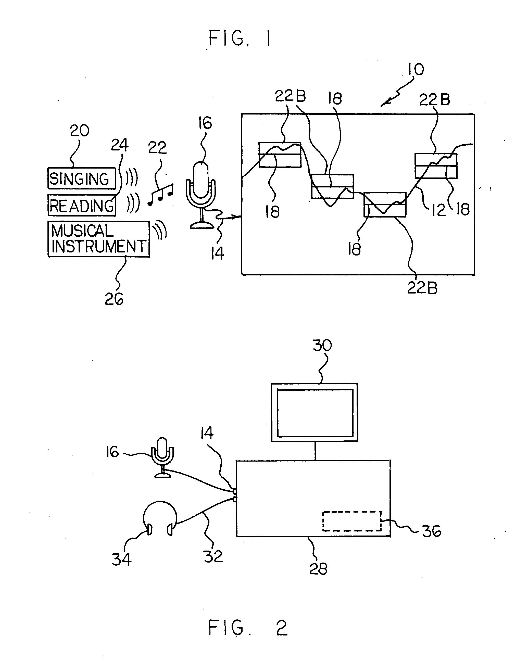 Computer-Aided Learning System Employing a Pitch Tracking Line