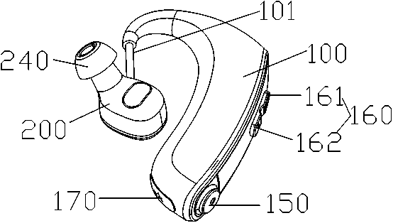 Hearing aid with bone conduction and air conduction functions