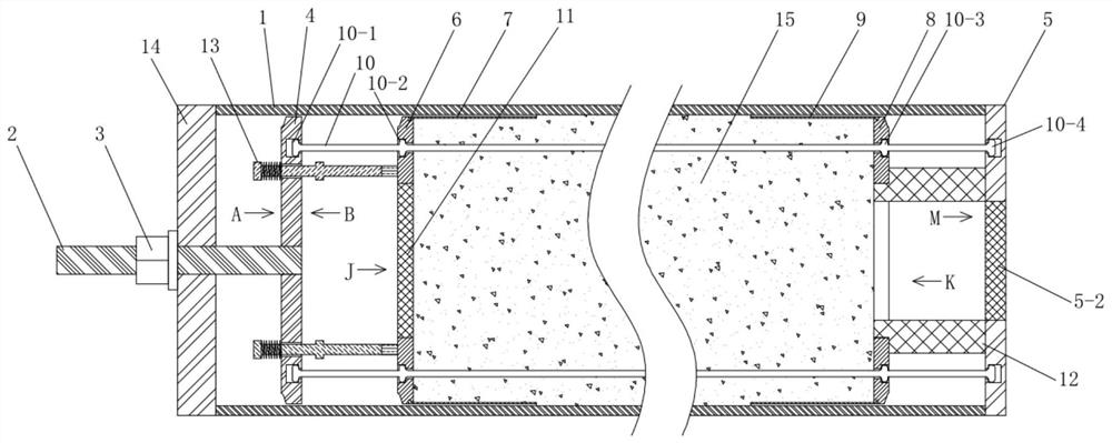 A tensioning device and tensioning process for reinforced prefabricated piles
