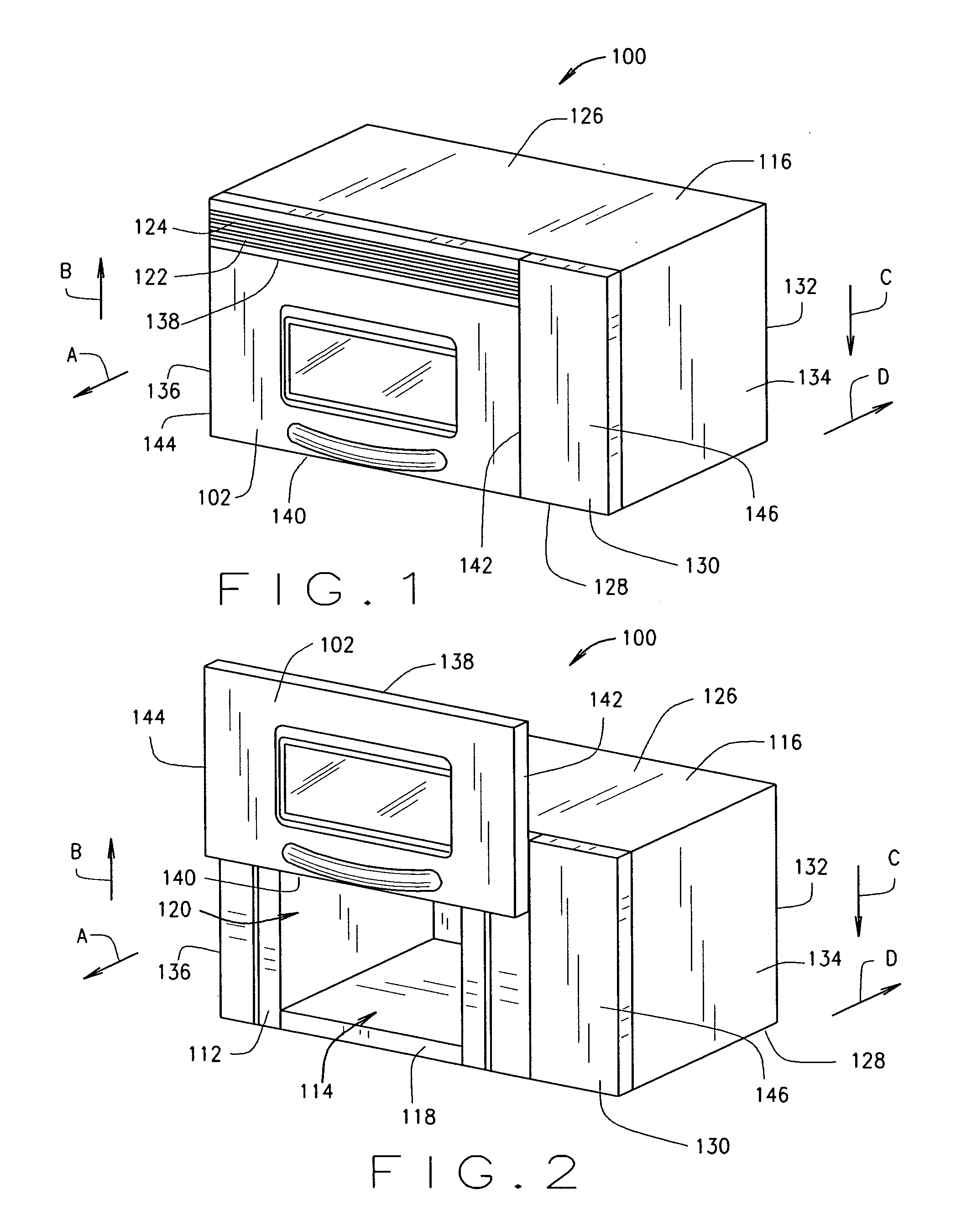 Vertical lift door assembly for an appliance