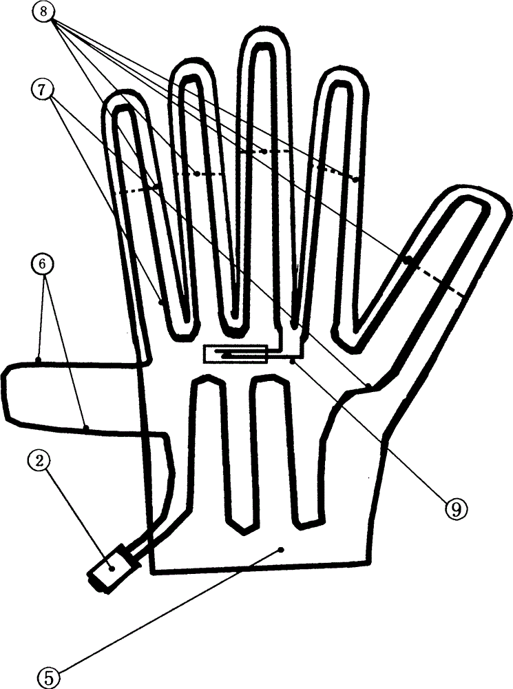 Electric motorcycle heating glove capable of achieving constant temperature automatically