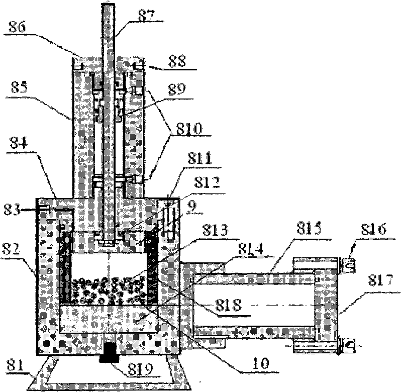 Device for measuring sample thermo-physical property in situ
