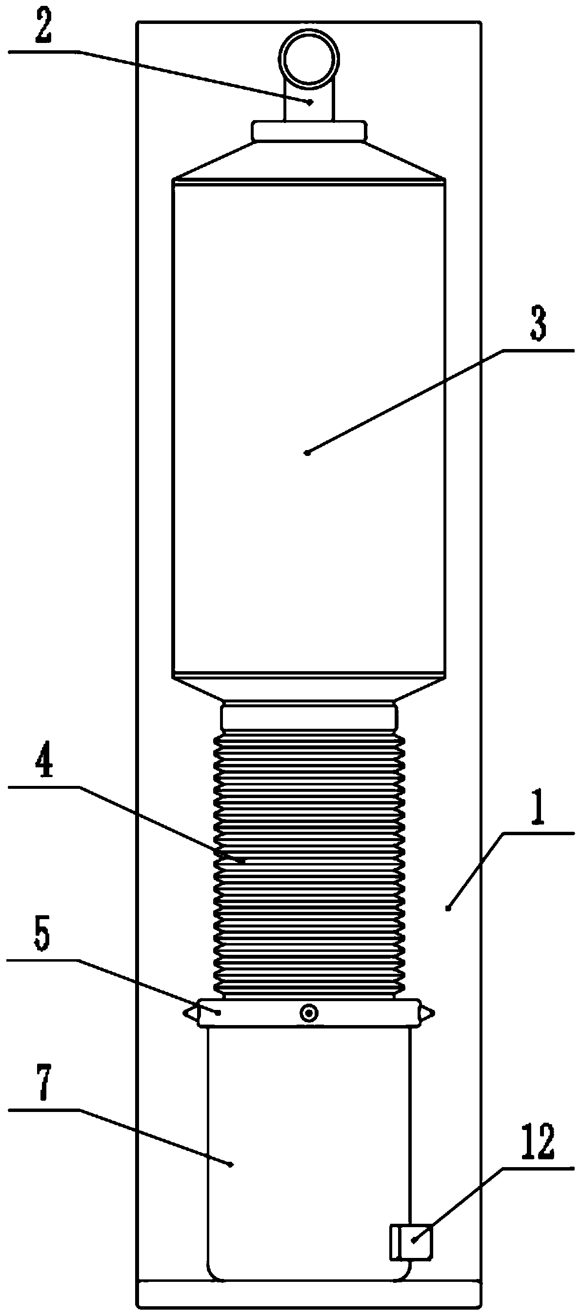 Ash storage mechanism of a mechanical dust removal system