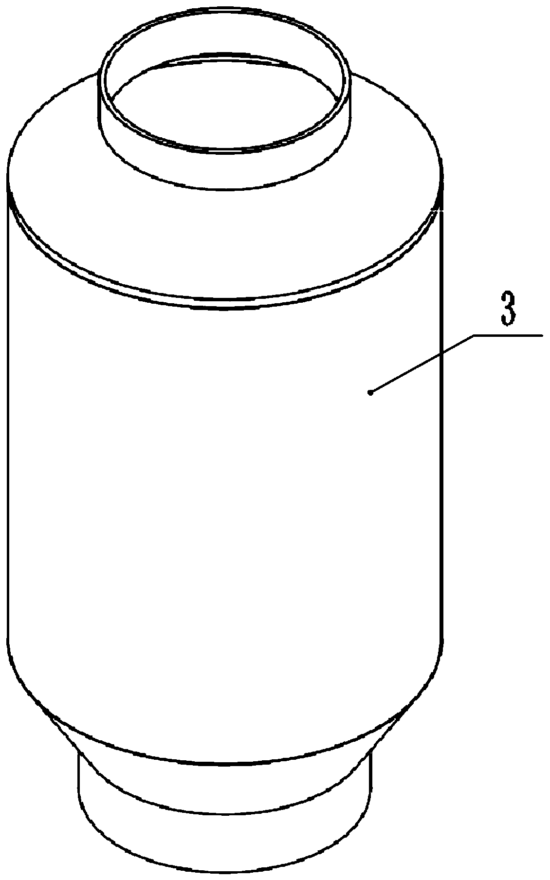 Ash storage mechanism of a mechanical dust removal system