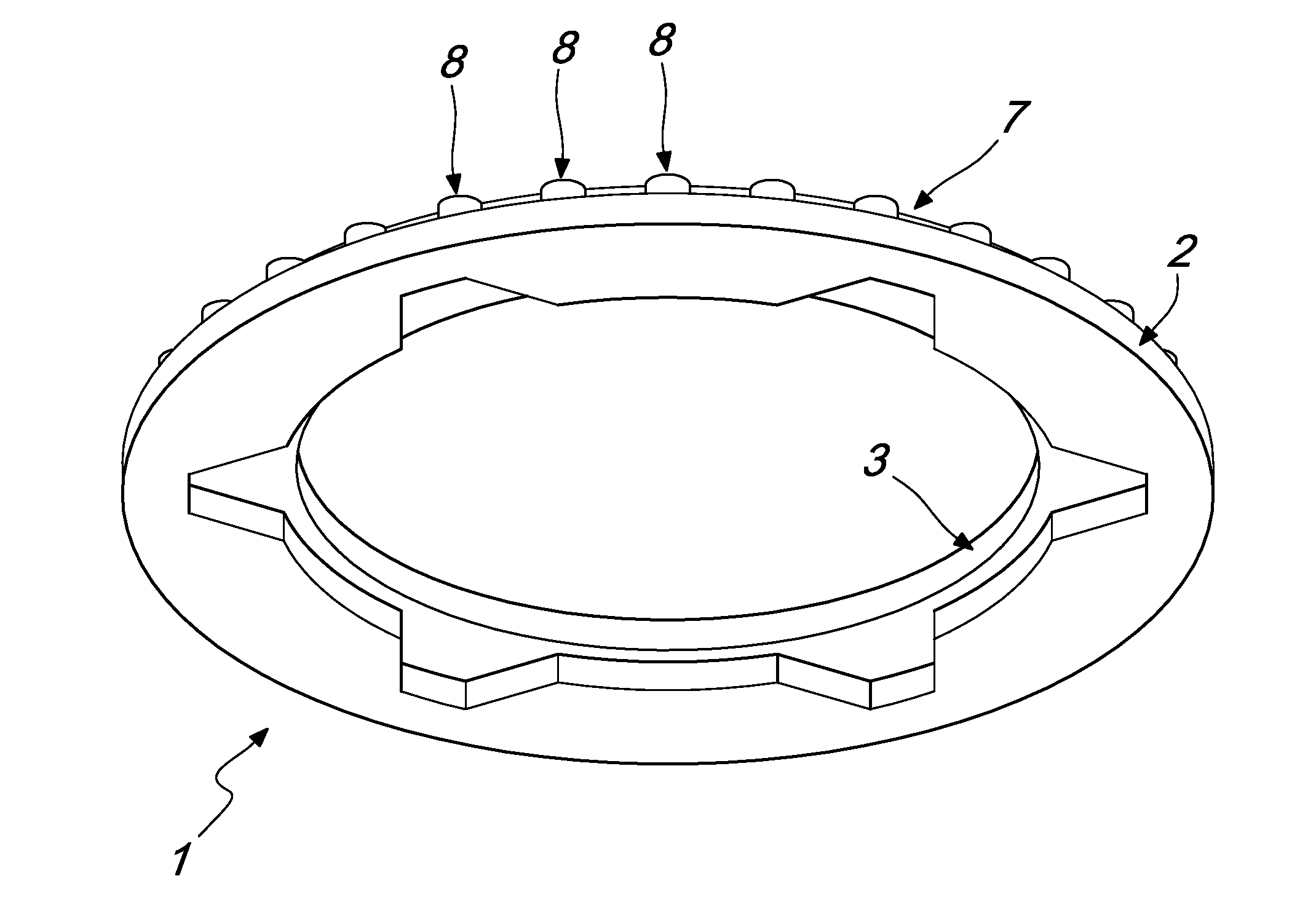 Connecting flange for transmission elements of cycles and motorcycles