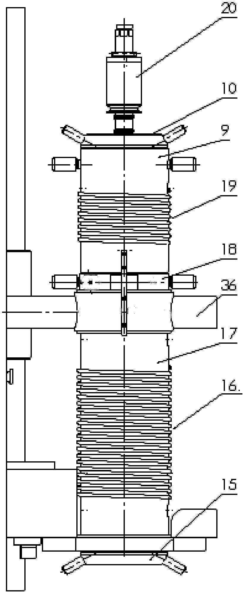 Test device capable of simulating plugging of high temperature and high pressure dropping strata