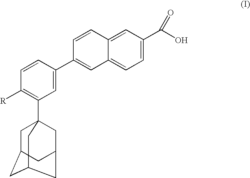 Dermatological/pharmaceutical compositions comprising benzoyl peroxide, at least one naphthoic acid compound and at least one polyurethane polymer